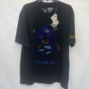 Civilized Shirt/Shorts Set Mens Extra Large Multicolor Bear Logo Cotton NWT